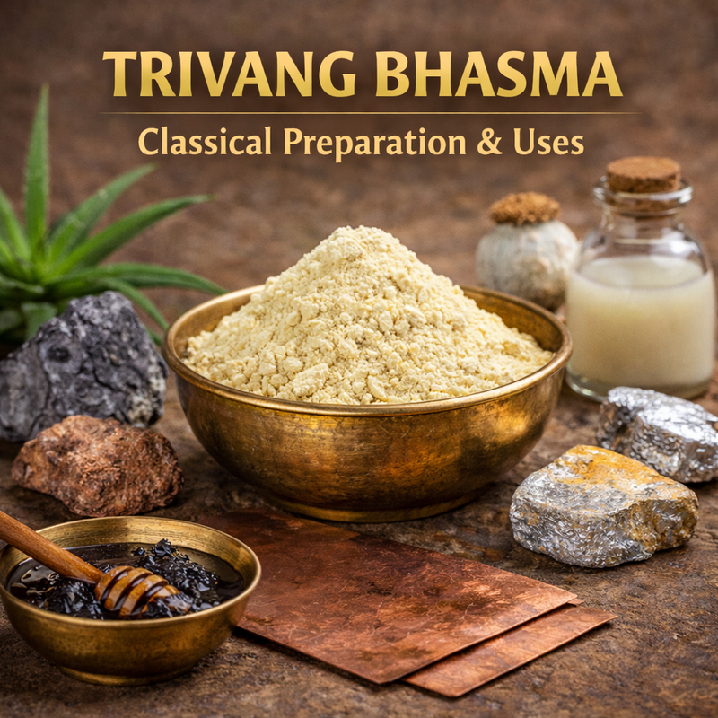 Trivang Bhasma – Classical Preparation, Properties & Traditional Uses