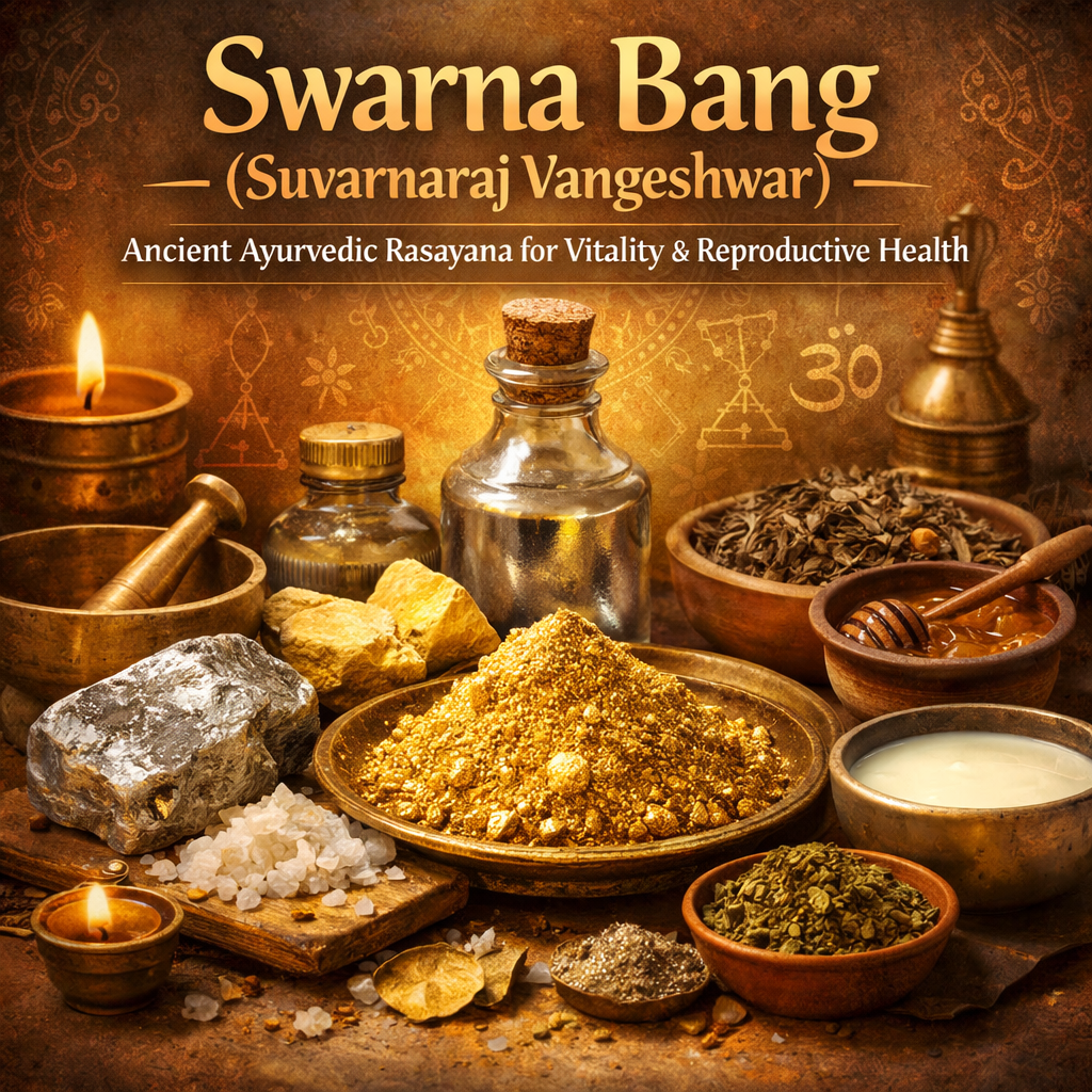 Swarna Bang (Suvarnaraj Vangeshwar): Classical Ayurvedic Rasayana for Prameha, Shukra Daurbalya & Vital Strength