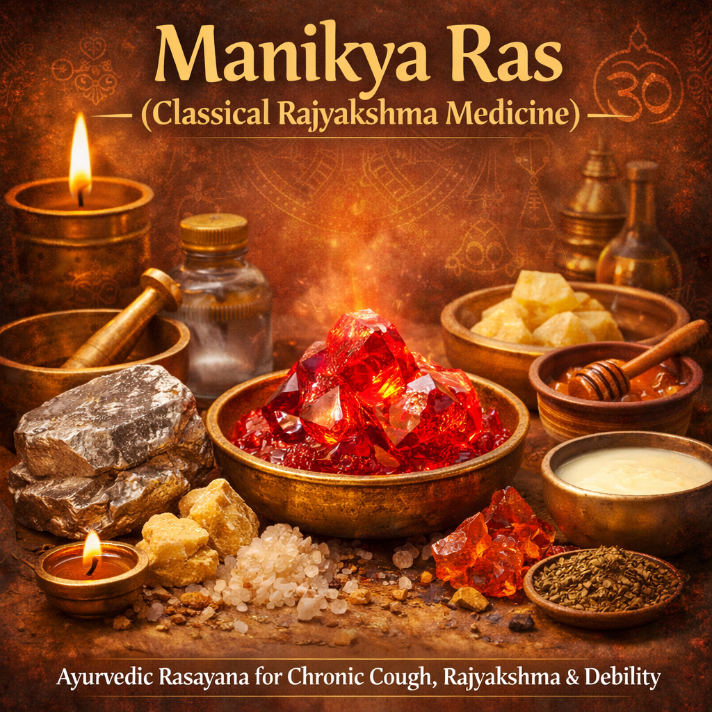 Manikya Ras: Classical Ayurvedic Medicine for Rajyakshma, Chronic Cough & Debility