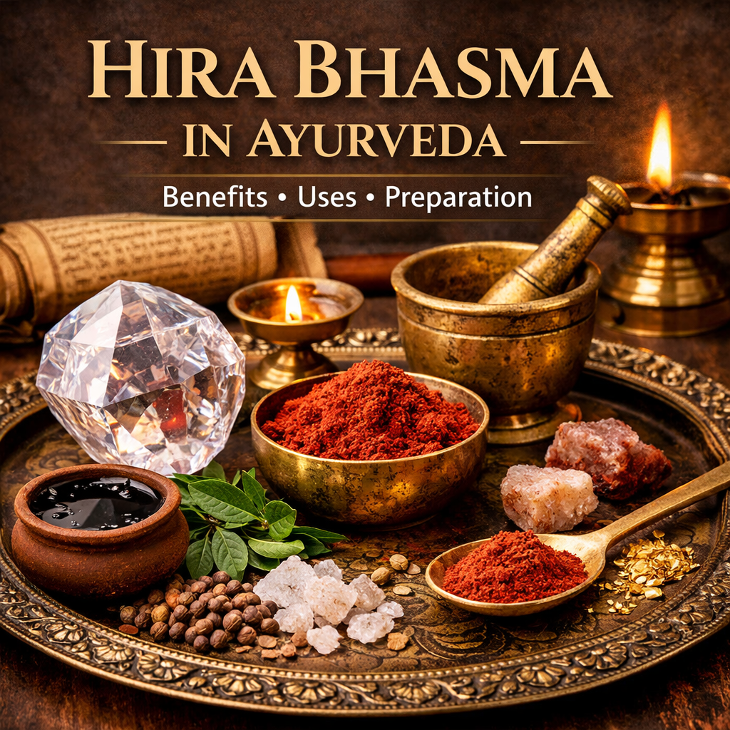 Hira (Diamond) in Ayurveda: Benefits, Purification, and Uses of Hira Bhasma
