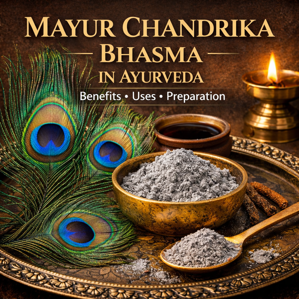 Mayur Chandrika Bhasma in Ayurveda: Benefits, Preparation, and Uses