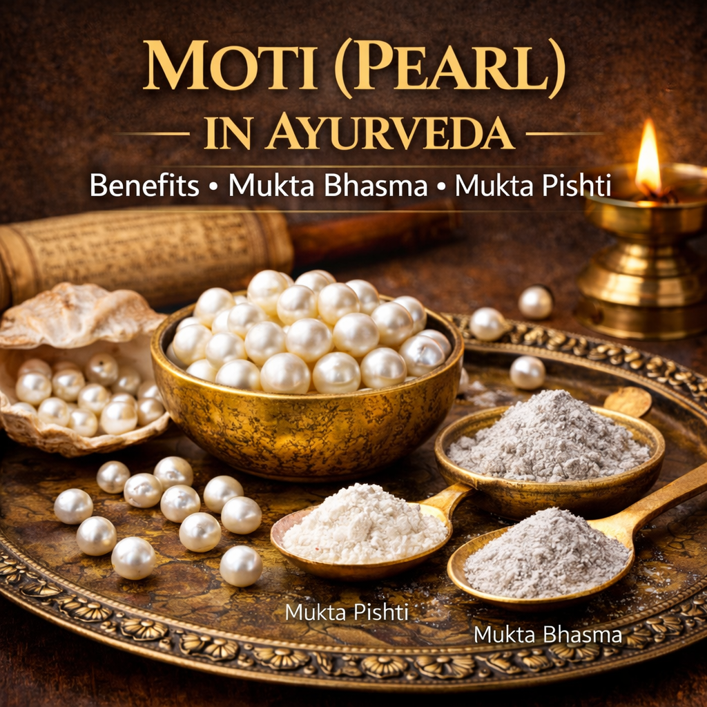 Moti (Pearl) in Ayurveda: Benefits, Preparation, Mukta Bhasma & Mukta Pishti