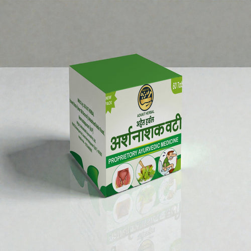 Advait Herbal Arshnashak Vati – Ayurvedic Medicine for Piles, Bleeding & Pain Relief (60 Tablets)