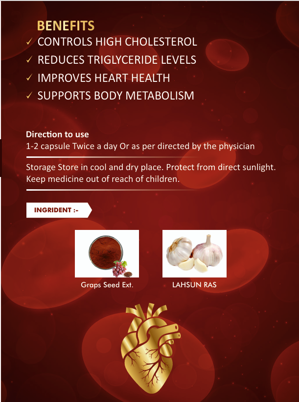 Cholesterol Care Capsules 60 Caps | Ayurvedic Herbal Capsules