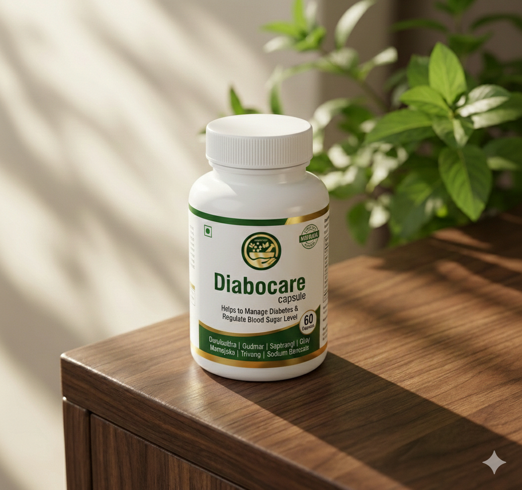 Advait Herbal Diabocare Capsules (60 Caps) – Natural Ayurvedic Supplement to Manage Diabetes & Regulate Blood Sugar Levels