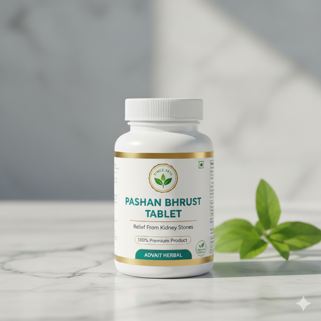 Advait Herbal Pashan Bhrust Tablets (60 Tabs) – Natural Ayurvedic Solution for Kidney Stone Relief & Detox